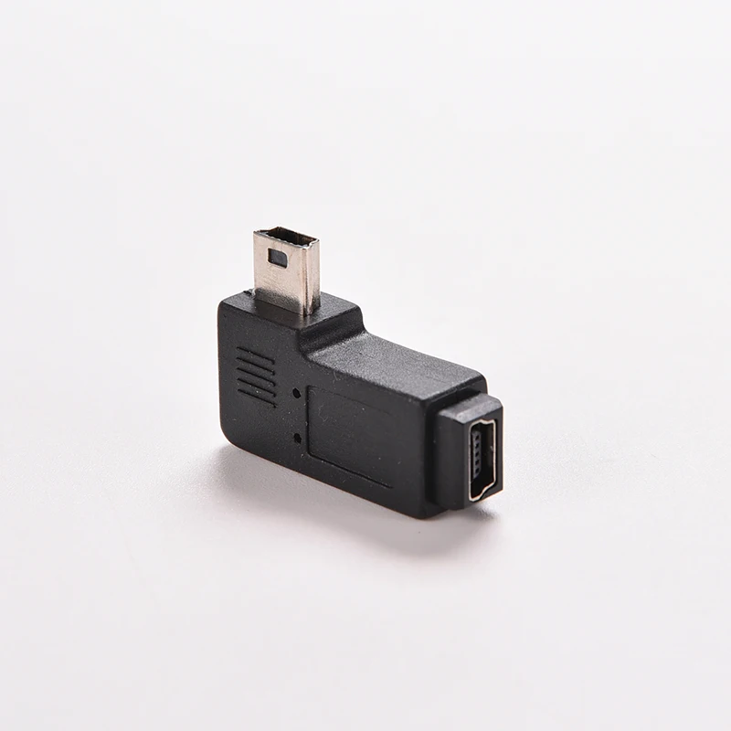 90 Degree Mini USB 5pin Male to Mini USB Connector Female Data Sync Adapter Plug