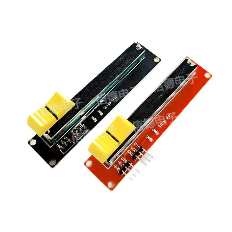 Potenciômetro deslizante eletrônico do ajuste da placa vermelha/quadro-negro dos blocos de construção