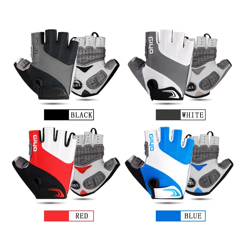 GIYO Bicycle Gloves Half Finger Outdoor Gloves For Men Women Extra Gel Pad Breathable MTB Road Racing Riding Cycling Gloves DH