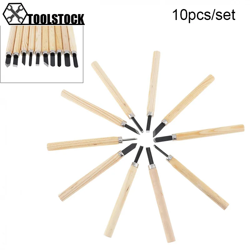 6/10/12pcs Professional Wood Carving Chisel Cutting Hand Tool Set for  Carving Woodworkers Gouges DIY Tools