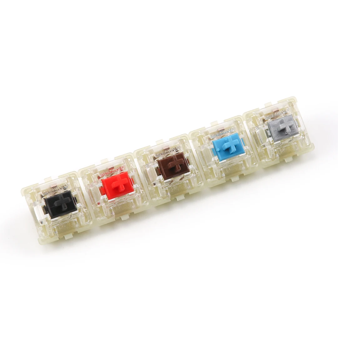 Original Cherry MX Mechanical Keyboard Switch Speed Silver Red Black Blue Brown Axis Shaft Switch 3-Pin Cherry Clear RGB Switch