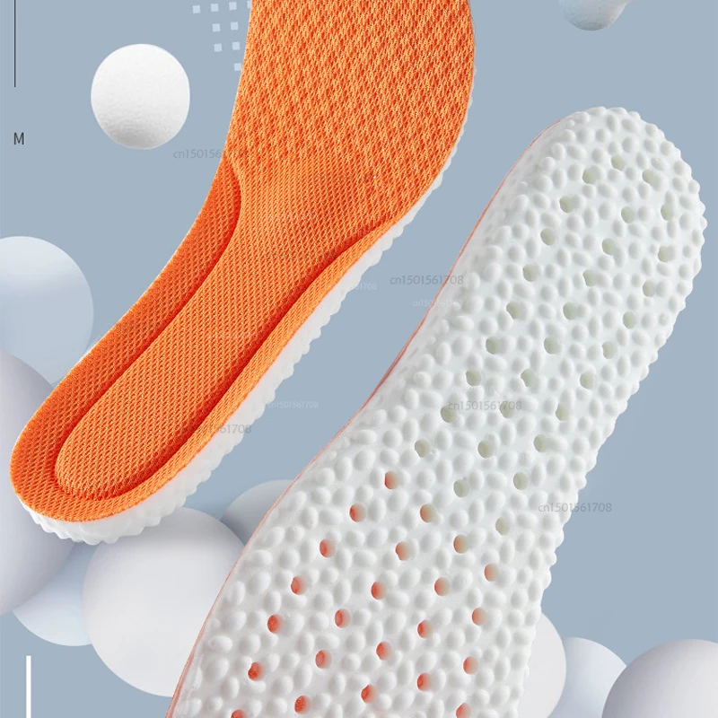 youpin Men's and women's super soft sports shock-absorbing insoles, breathable, sweat-absorbent and deodorant soles