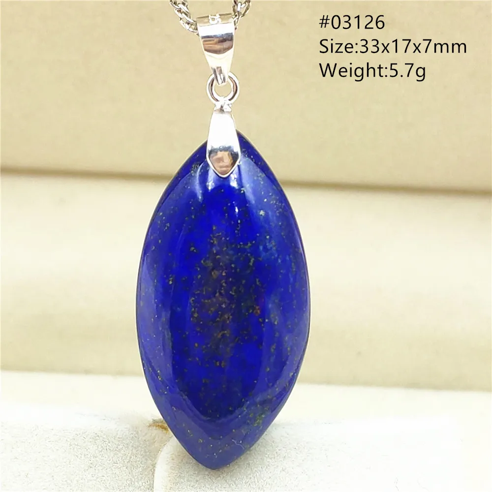 Natural Azul Lapis Lazuli Retângulo Bead Pingente Mulheres Homens Water Drop Bead Pedra Lapis Lazuli Colar Jóias AAAAAA