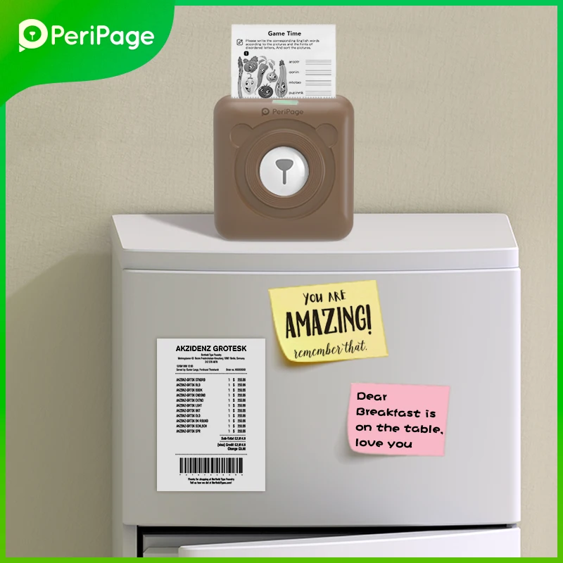 7 색 Peripage A6 304 인치 당 점 미니 포토 프린터 노트 스티커 라벨 인쇄 기계 블루투스 휴대용 무선 프린터 마커 썸네일 6