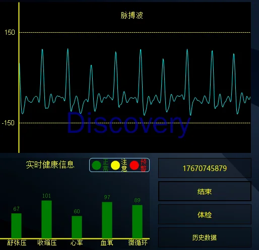 Intelligent Physical Examination Module Reflective Heart Rate, Blood Oxygen and Blood Pressure Value Detection Serial Output