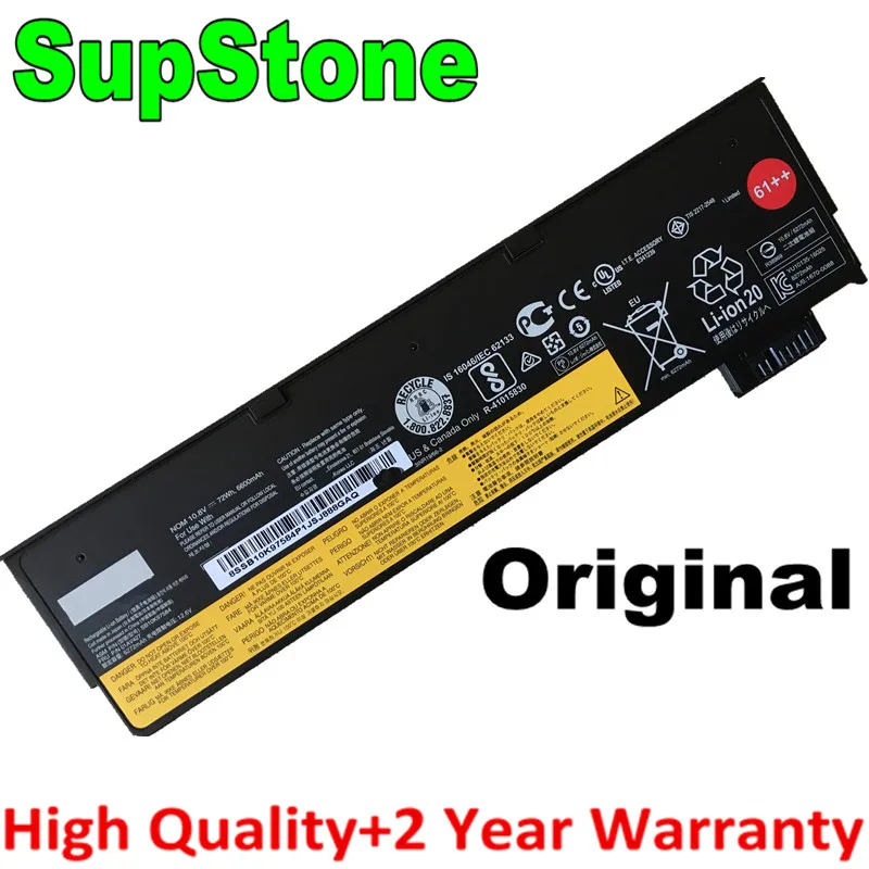 

SupStone 72Wh Original 01AV427 01AV423 01AV425 SB10K97584 SB10K97597 Battery For Lenovo ThinkPad T470 T480 T570 T580 P51S P52S