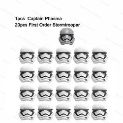 21 sztuk kapitan Phasma z klonem pierwszego rzędu Trooper Snowtroopers Jet szturmowce klocki klocki Star Figures Wars zabawki