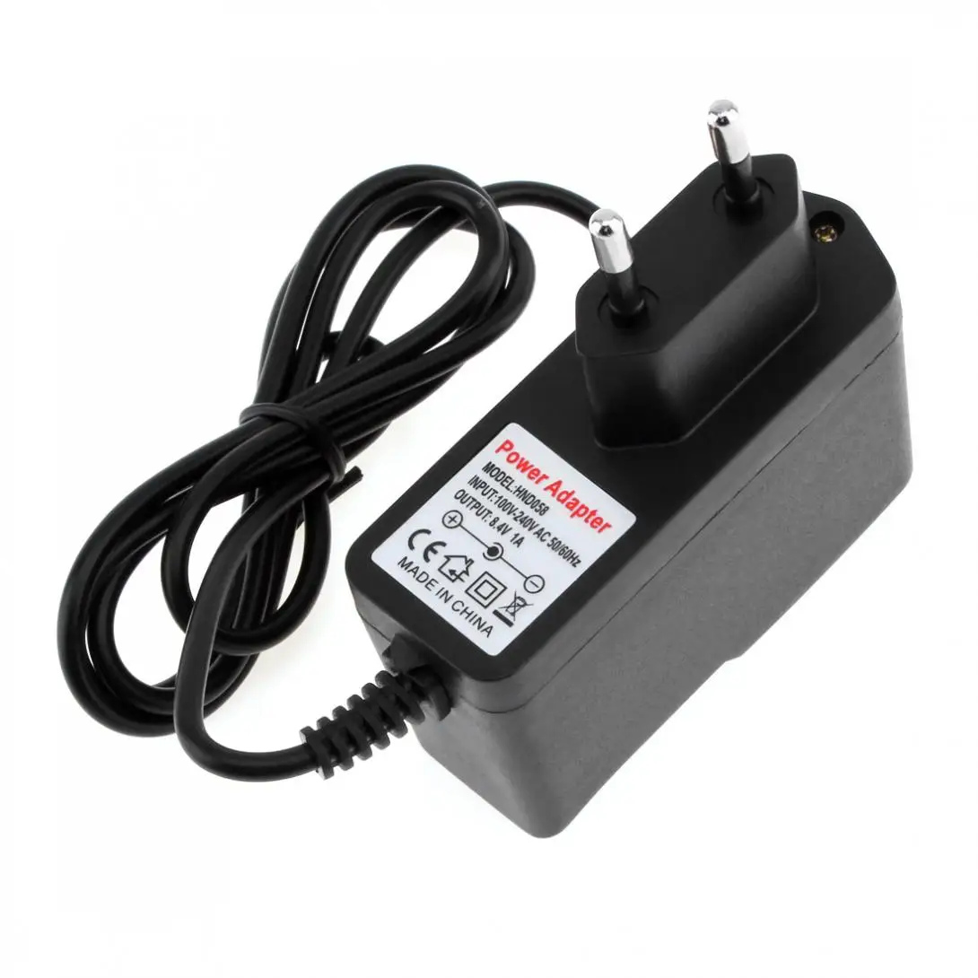 

Universal DC 8.4V 1A Output AC / DC Travel Power Adapter Adaptor Charger Power Supply US / UK / EU Plug Optional