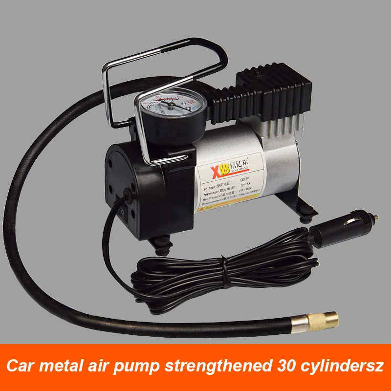 Inflatable Pump For Vehicle, Metal Single-Cylinder Car Tire Inflator, Electric Inflator Pump