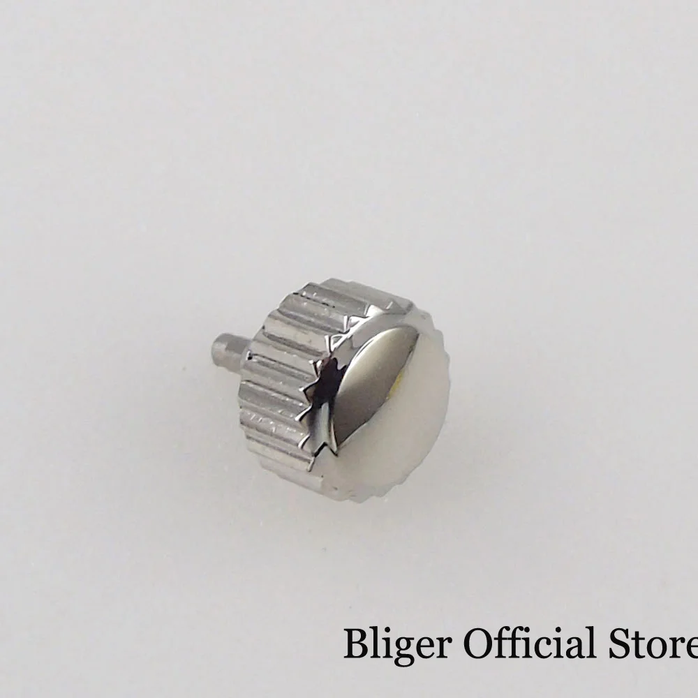 BLIGER  6.8mm*8.5mm Sterile Steel Screw Watch Crown fit SUB/GMT Watch Case Black/Gold/Rose Gold/Silver Color