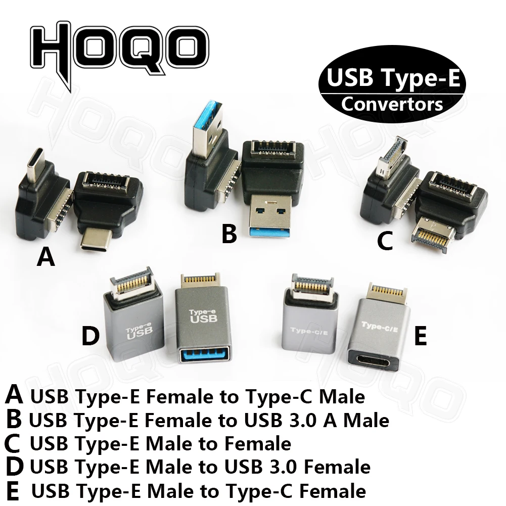 USB 3.1 Front Panel Header USB type e to type c female male Cable adapter 90 degree usb c to usb e to usb 3.0 A female connector