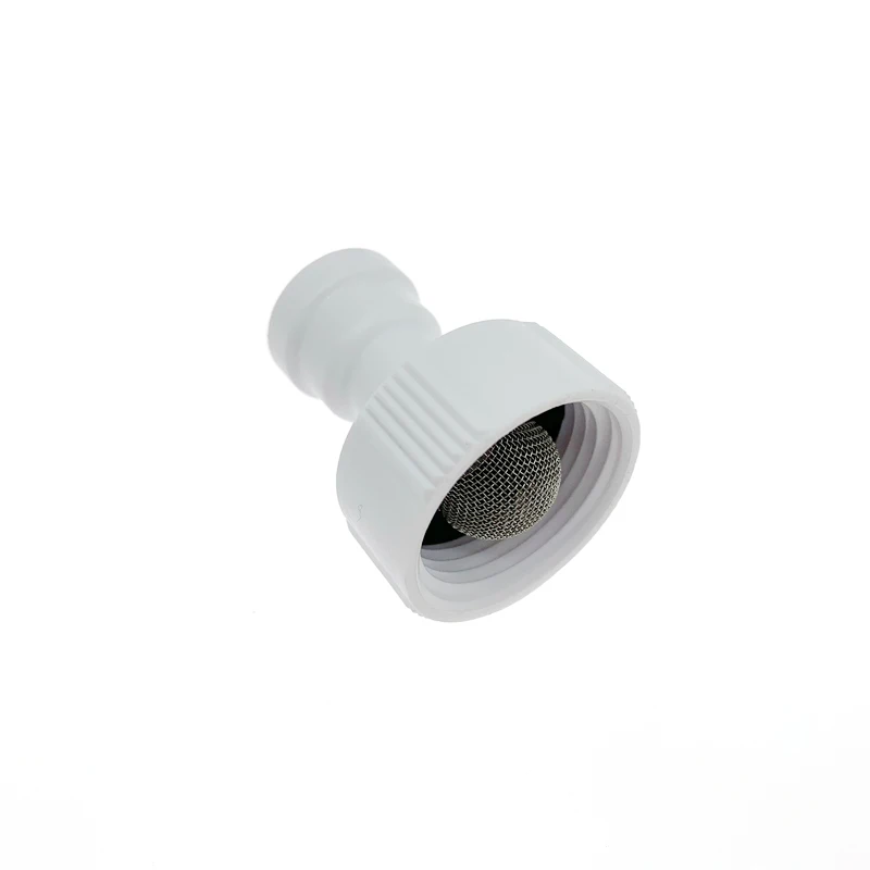 Reverse Osmosis Quick Coupling 3/4 Inch Screw Thread TO 1/4 OD Hose Connection Straight RO Water Plastic Pipe Fitting