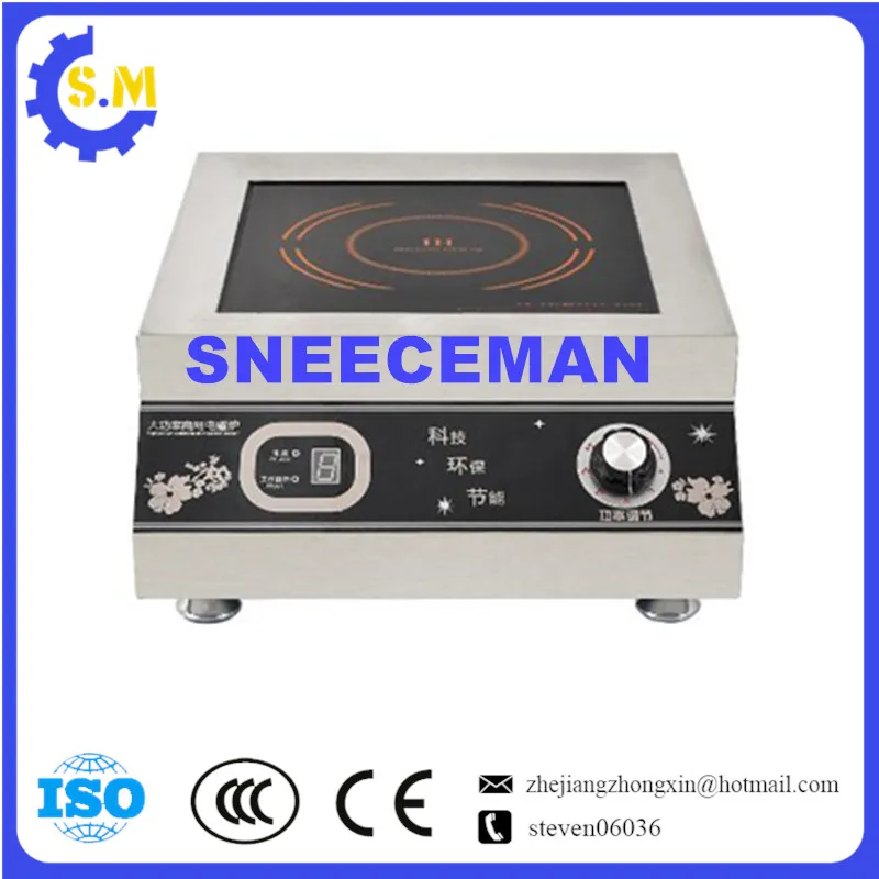 เตาแม่เหล็กไฟฟ้าเชิงพาณิชย์ 5000w เตาซุปเชิงพาณิชย์ เตาไฟฟ้า เตาแม่เหล็กไฟฟ้ากําลังสูงแบบตั้งโต๊ะ สแตนเลส