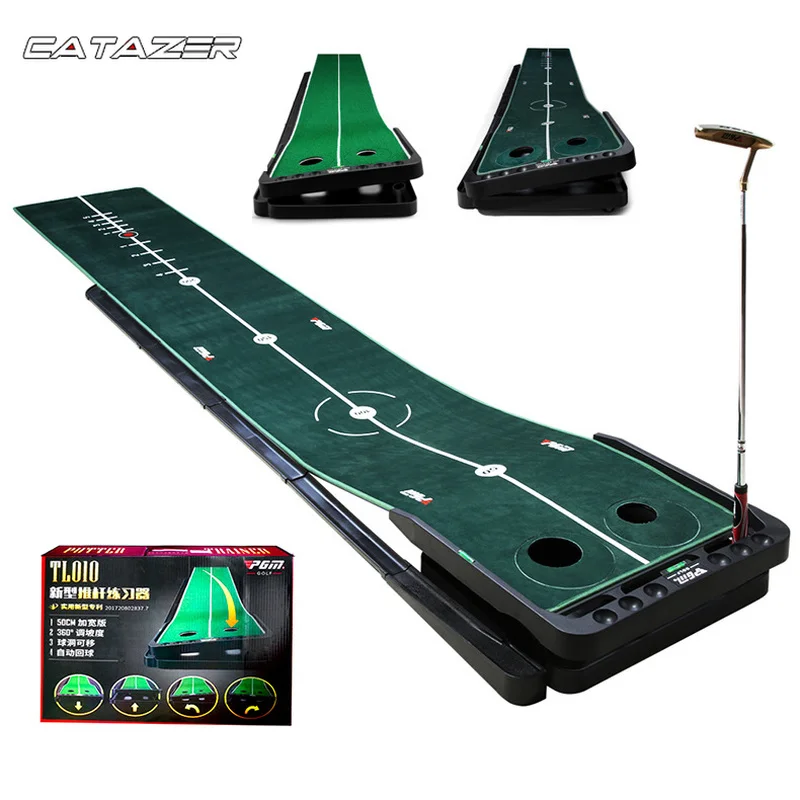 

Outdoor Golf Game Golf Swing Trainer Putting Exerciser Adjustable Slope Multifunctional Widened Version of Exercise Mat