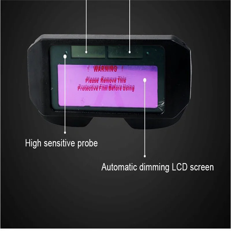 Auto Darkening Welding Helmets Automatic Light Change Auto Darkening Anti- Eyes Shied Goggle Glasses Solar energy Eyes Glasses