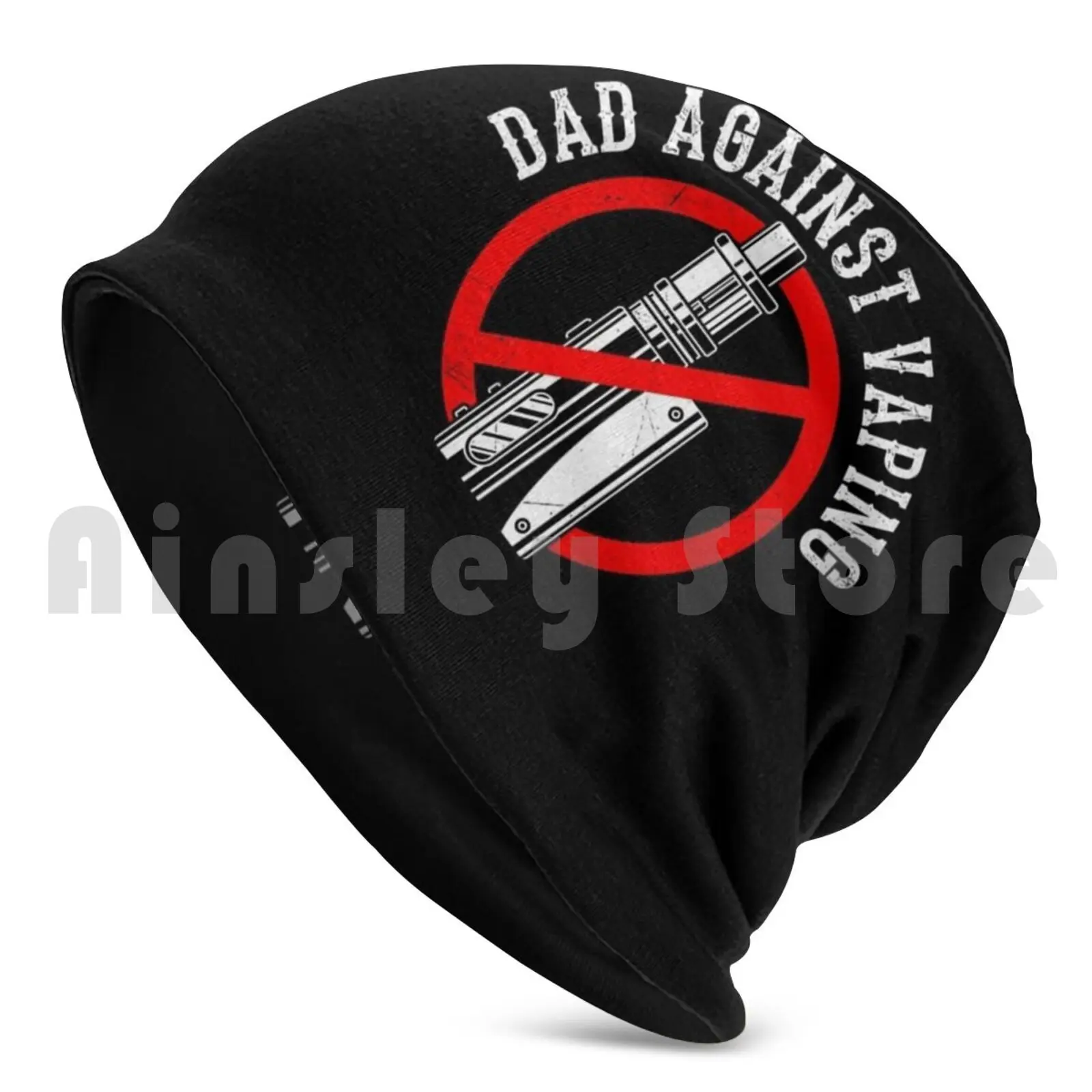 Dad Against Vaping Beanies Pullover Cap Comfortable Vape Dad Against Vaping Dad Vaping Smoke Smoking E Cigarette Non