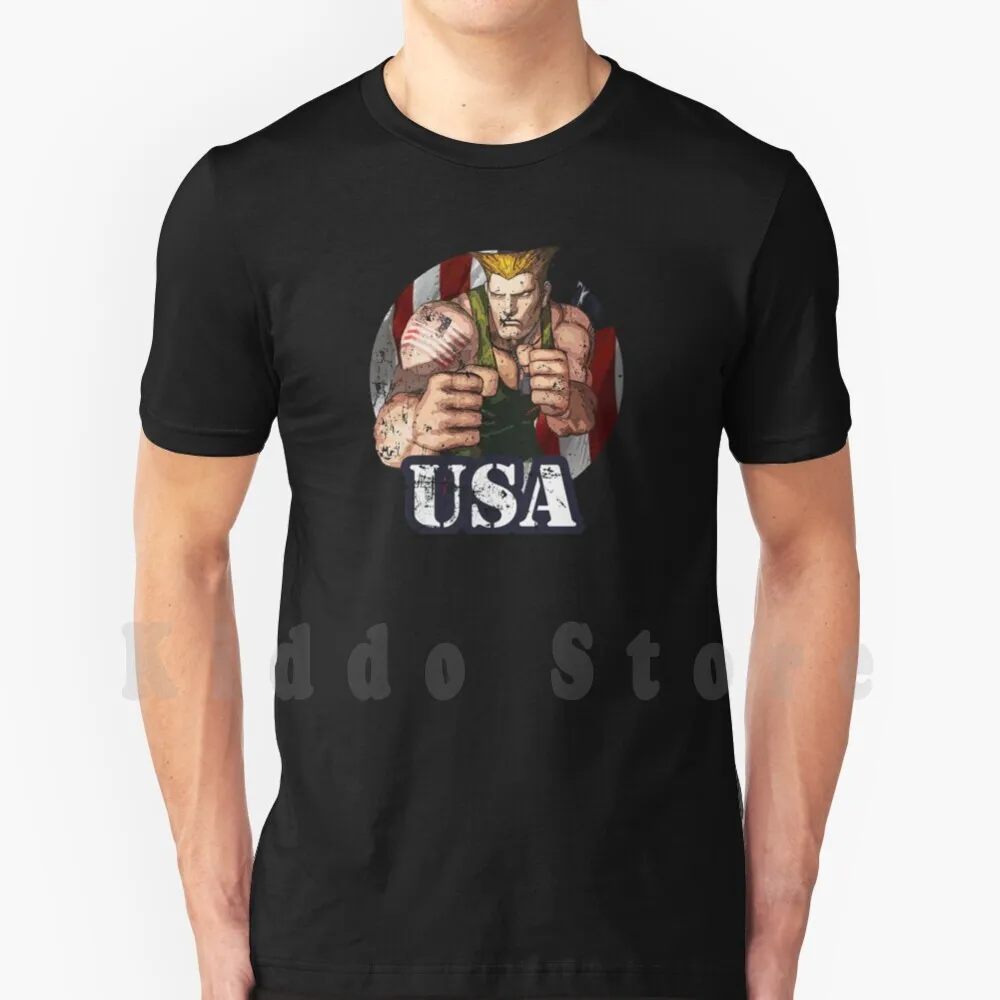 Patriot T Shirt Men Cotton Cotton S-6xl Patriot 2 Gaming Alpha Ryu Ryu Movie Ken Gamer Arcade Usa Guile Us Flag Us Army Chun