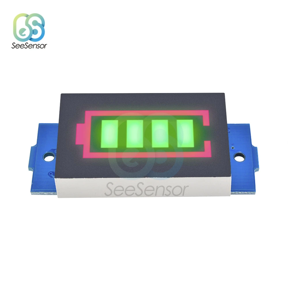 1S 2S 3S serie 4s li-po batteria agli ioni di litio indicatore di capacità modulo Display verde pannello Tester di potenza della batteria