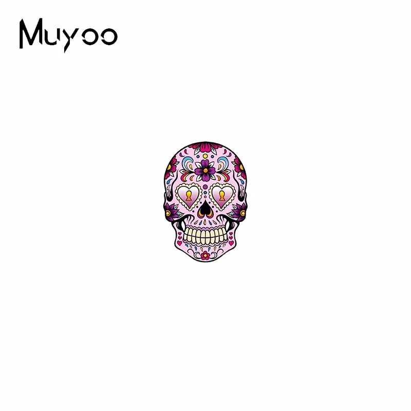 New Arrival Vintage Sugar Mexican Skull Halloween Skulls Graffiti Handcraft Epoxy Acrylic Lapel Pins