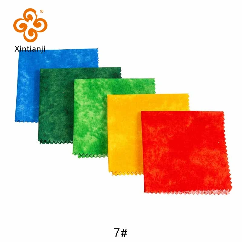 Tie-Dye Print Patchwork Tkanina bawełniana Dziecięca tęczowa tkanina Diy Tkanina Ręcznie robione akcesoria TJ1011