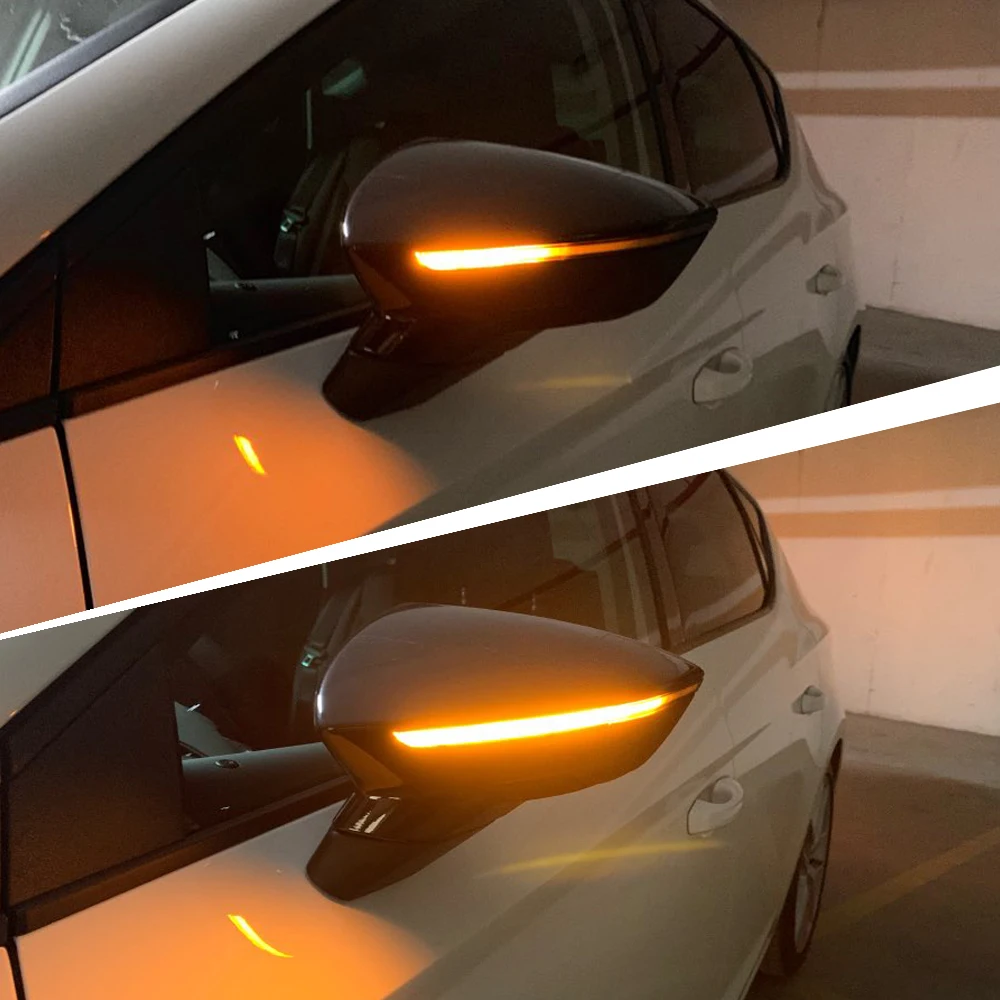 For Seat Leon III MK3 5F ST FR Cupra Ibiza MK5 V KJ1 Arona KJ7 Dynamic Blinker Turn Signal LED Mirror Light