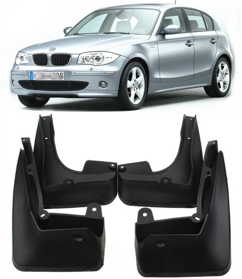 4pcs/set Mud Flaps Mudflaps For BMW 1-Series E81 E87 120I 2006 - 2011 Car Splash Guards Mudguards Tire Fender Guards Accessories