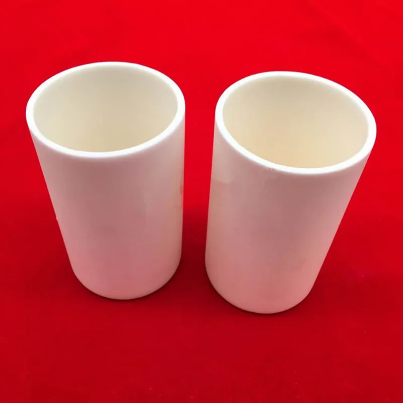 200ml 60x100mm 100x35mm 99.5% Cylindrical Alumina Sintered Ceramic Crucible