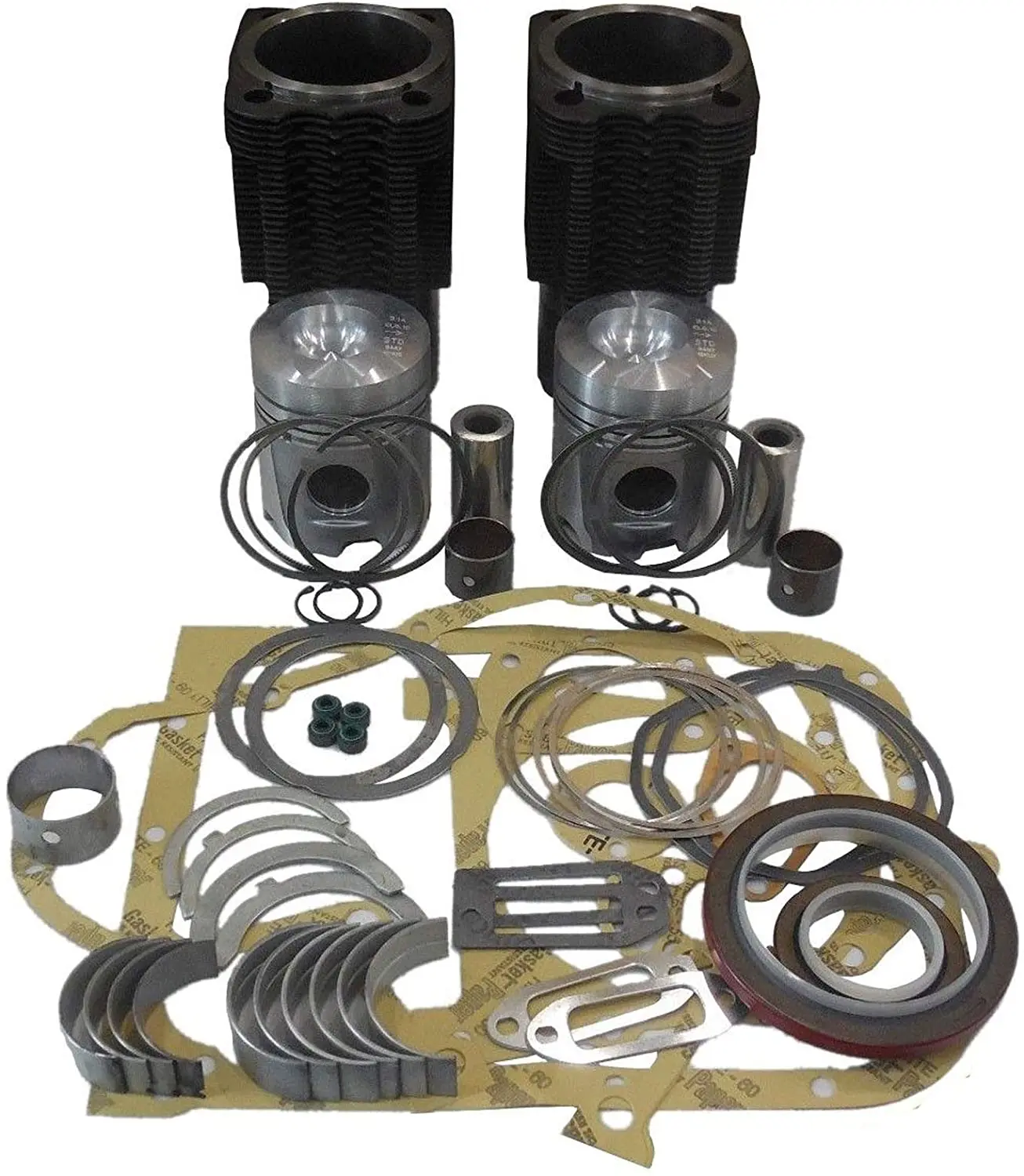 Holdwell Overhaul Kit STD Rebuild Kit 2 Cylinder for Deutz F2L912 Enigne 6035 D2506 D2807 D3006 D3607 tractor