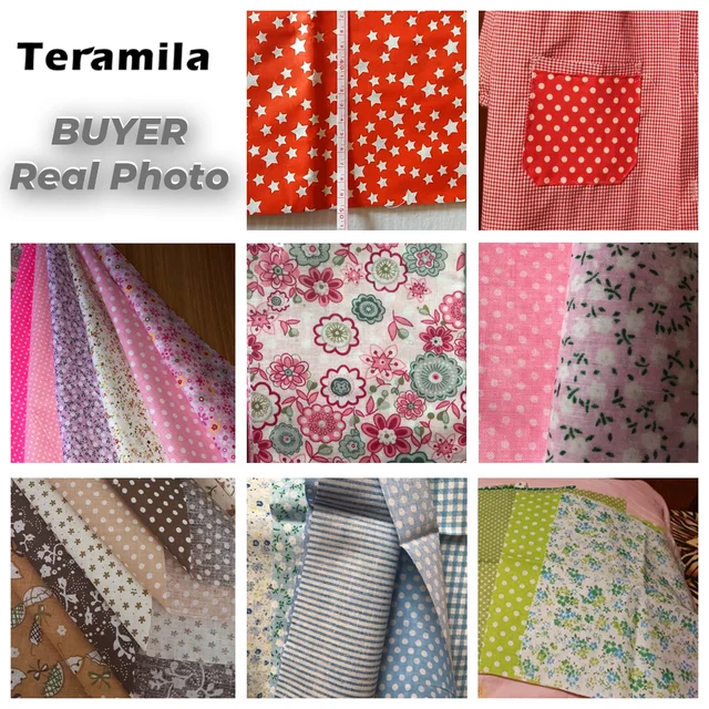 Teramila 7 or 8 Pcs/Set 30x30cm/25x25cm Sewing Cloth Telas Patchwork Quilt Fabrics Handmade Cotton Tissues Fabric for Needlework 6 Teramila 7 or 8 Pcs/Set 30x30cm/25x25cm Sewing Cloth Telas Patchwork Quilt Fabrics Handmade Cotton Tissues Fabric for Needlework 6