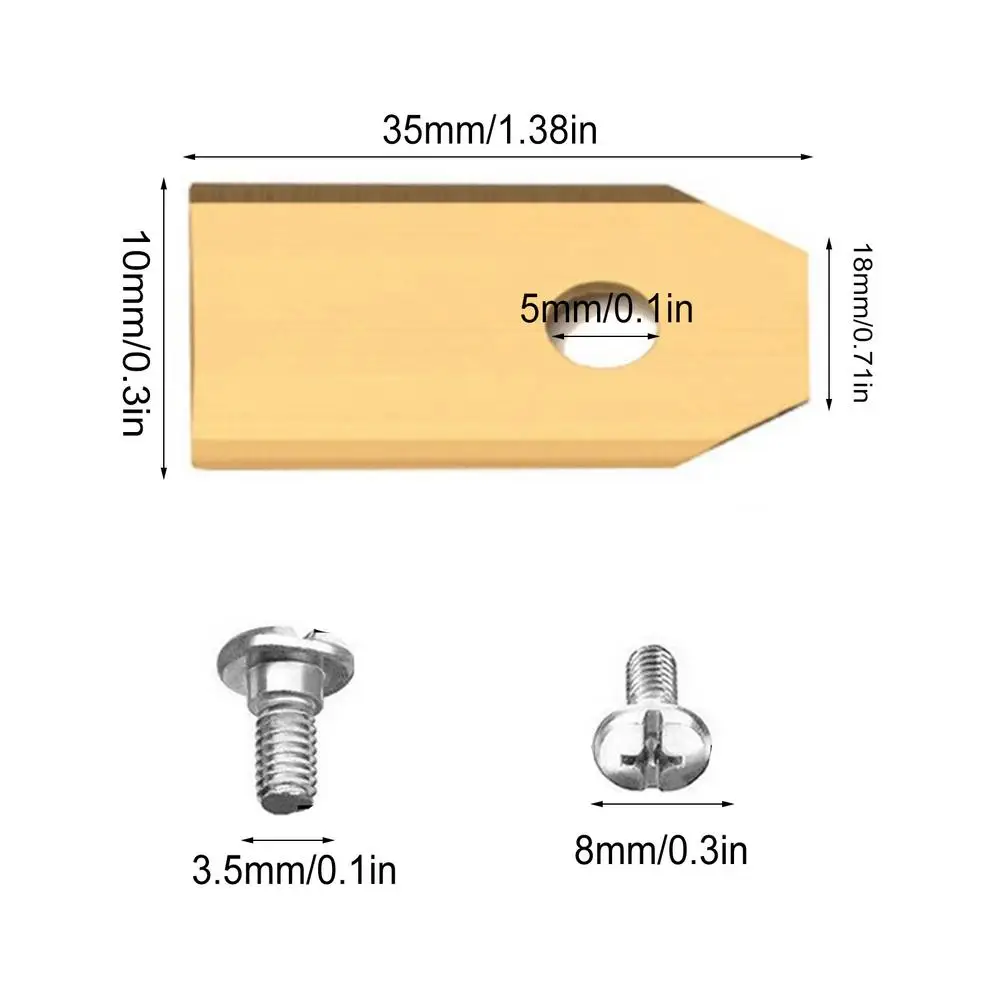 30/45pcs Lawn Robot Blade Lawn Mover Replacement Blade Lawn Mower Blade Titanium-plated Garden Machinery Lawn Mower Blade