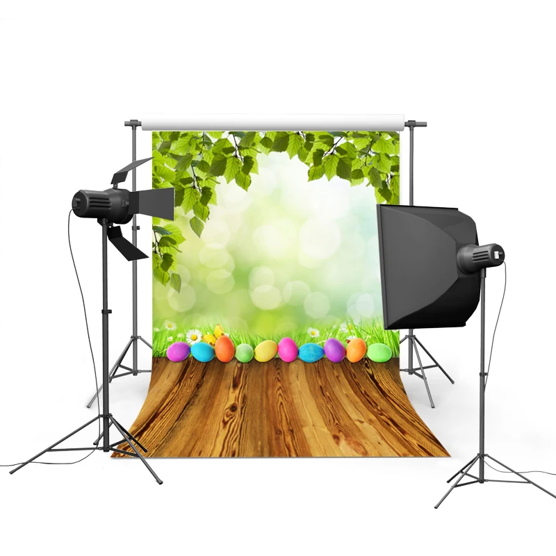 

Colorful Easter-eggs photography backgrounds vinyl newborns photo backdrops of photographer studio accessories photophone GE-023