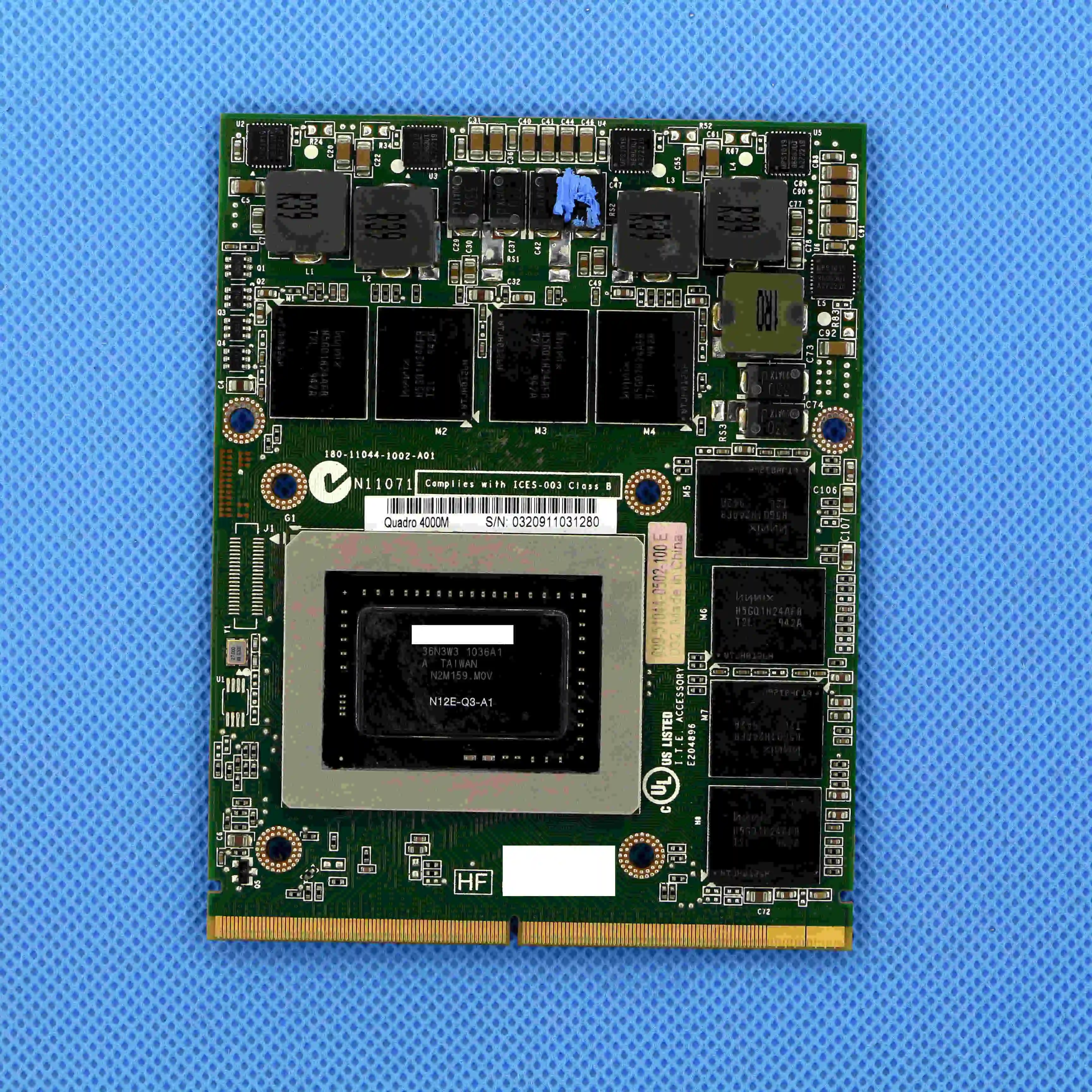 nVIDIA 4000m Q4000M 2GB GDDR5 MXM 3.0b Video Card for Clevo P150HM P170HM P150EM