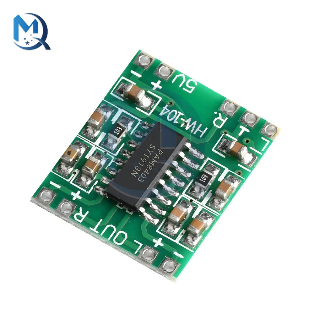 2.5V To 5V Mini PAM8403 Power Amplifier Board 2 Channels 3W Class D Audio Speaker Sound Amplifier Board For Arduino