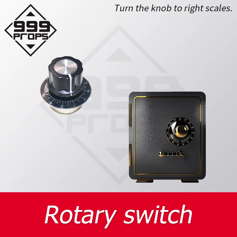 

Rotary Switch Dial Prop Escape Room Props adjust the knob to right scale to open lock safe box switch 999PROPS