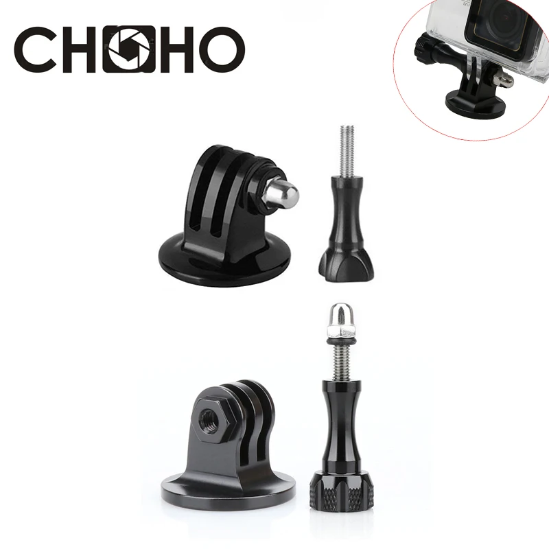 Para accesorios Gopro, adaptador de Metal, tornillo de trípode de aluminio de 1/4 \