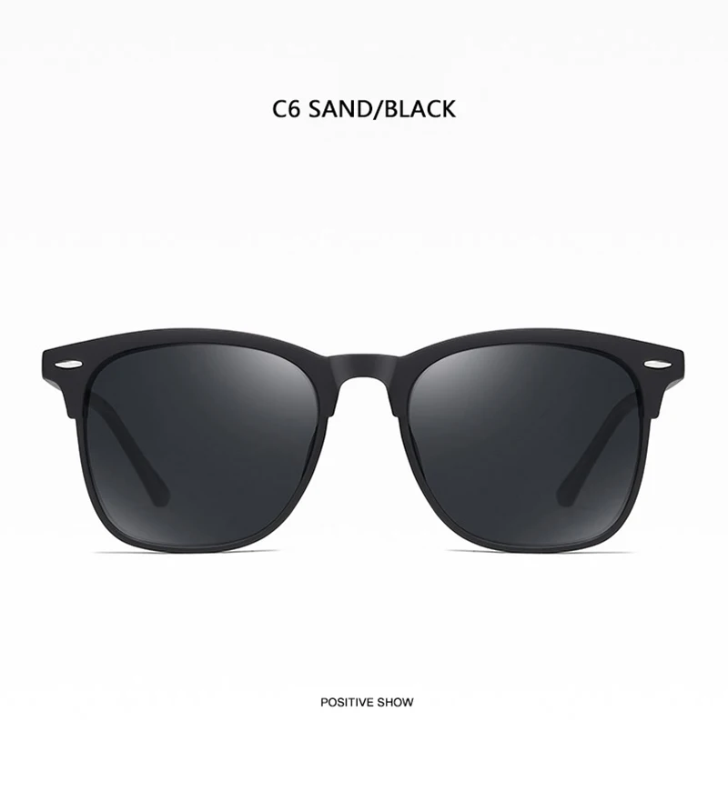 Mode quadratische polarisierte Sonnenbrille Männer Frauen klassische Niet Sonnenbrille für Männer hochwertige Anti-Blend-Fahr schirme – Detail 21