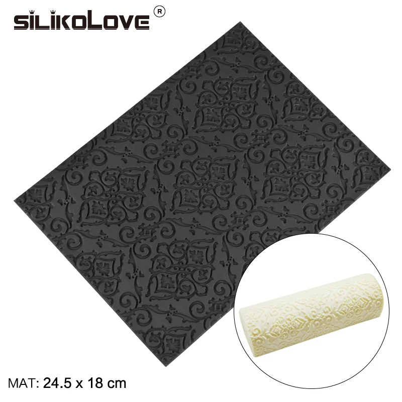 SILIKOLOVE DIY Silicone Mould Heat Resistant Texture Mat Mold Kit Mousse Baking Dessert Christmas Molds Mats Freedom Combination