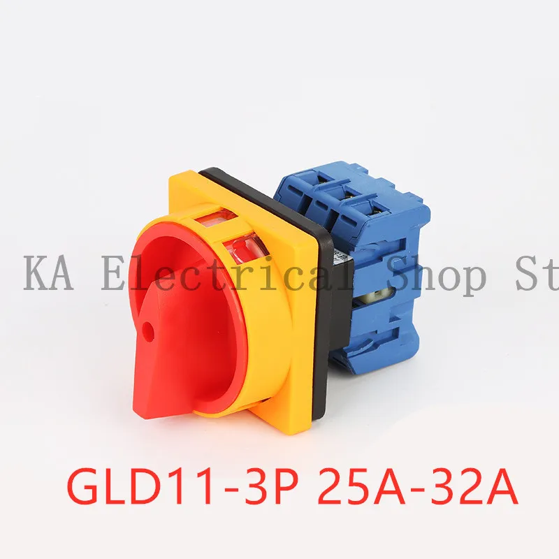 GLD11-32A 3P 690V on-off isolator switch with pad lock rotary cam disconnect switch high voltage control voltage