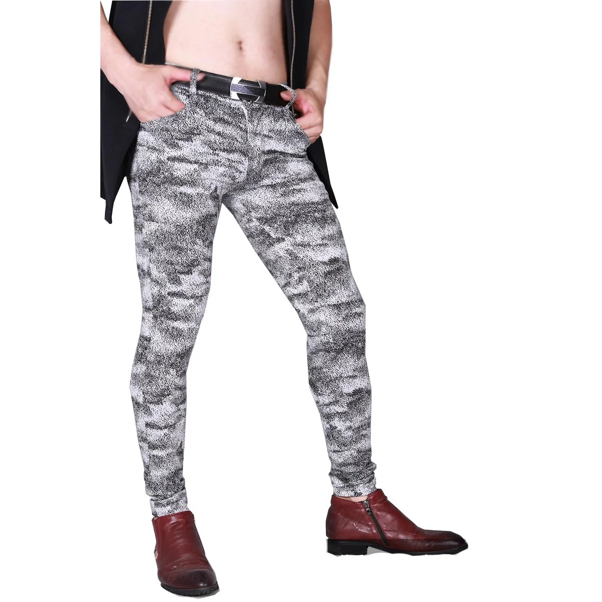 

Mens Spring Summer Thin Elastic Camo Tights Penicl Pants Fitness Legging Camouflage Trousers Pantalon Homme Spodnie Streetwear