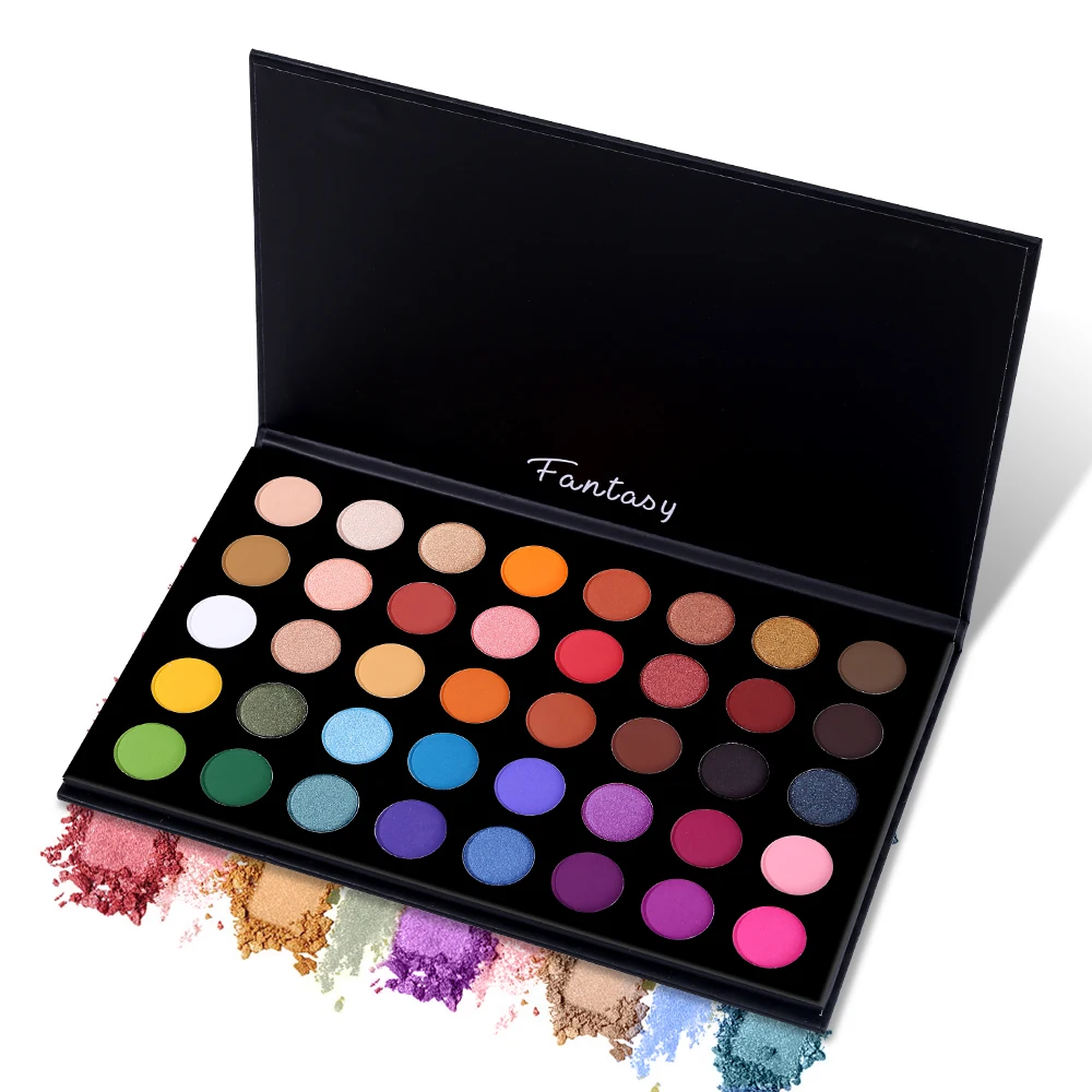 Artist 40 Pressed Eye Shadow Palette Makeup Shimmer Matte Glitter Powder Colorful Eyeshadow High Pigment Waterproof Cosmetics