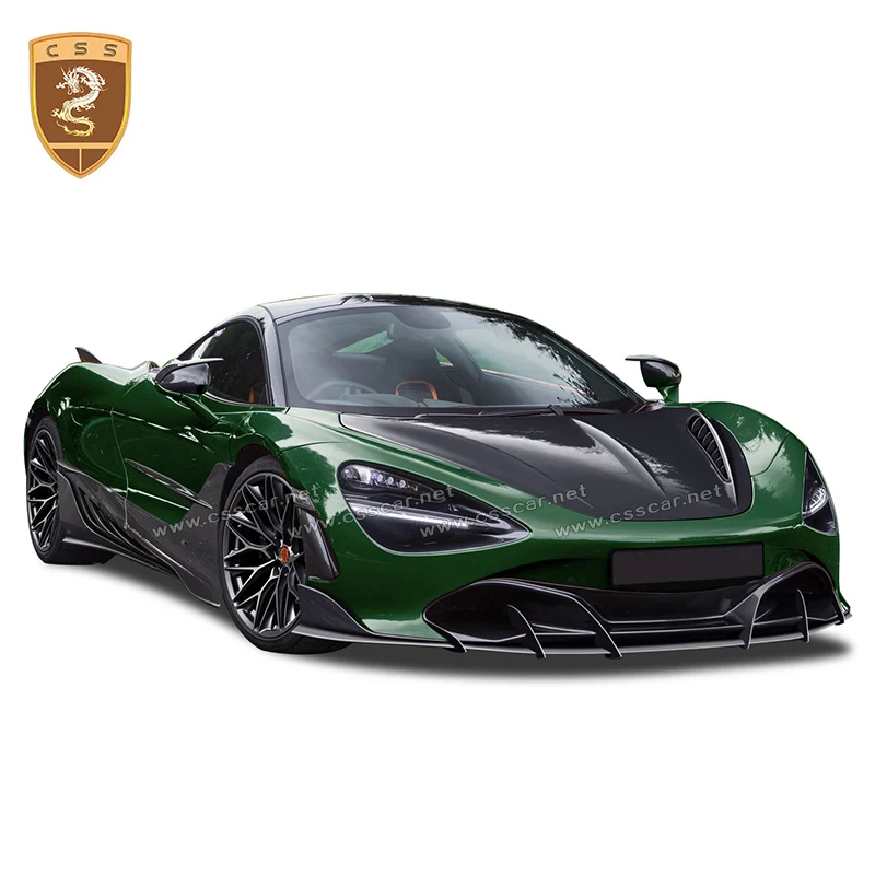 12 pcs/set Dry Carbon Fiber Side Skirt Extension Piece For Mclaren 720s TOP Style Aero Skirt Door Sill Car Modification Kits