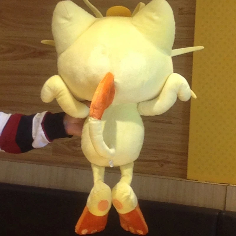 Large size 60cm original Pokemon Meowth plush toy stuffed toys doll doll A birthday present for a child