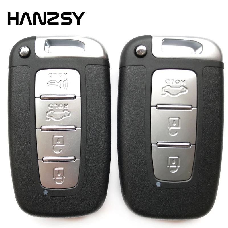 

3/4 Buttons Car Smart key Case For Hyundai IX35 Sonata 8 For Kia Forte Sportage K2 K5 Keyless entry Fob Remote key shell Cover