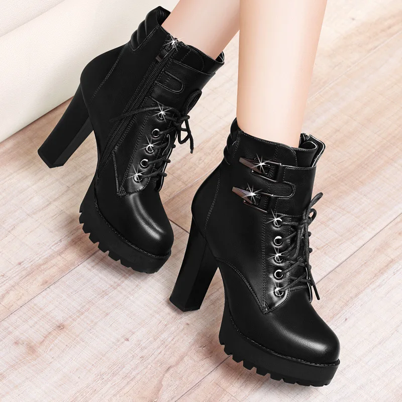 High Quality Knee High Boots Women Soft Leather Knee Winter Boots Comfortable Warm Fur Women Long Boots Shoes black brown