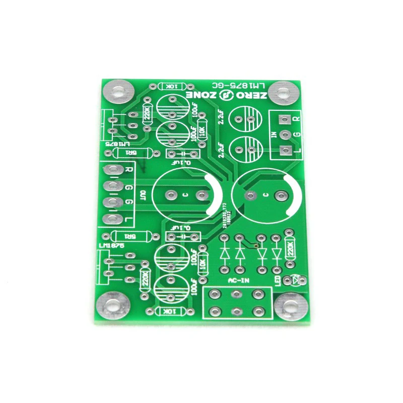 Frete grátis diy pcb para gc gaincard versão dupla canal lm1875 amplificador de potência pcb placa vazia guts placa amplificador potência