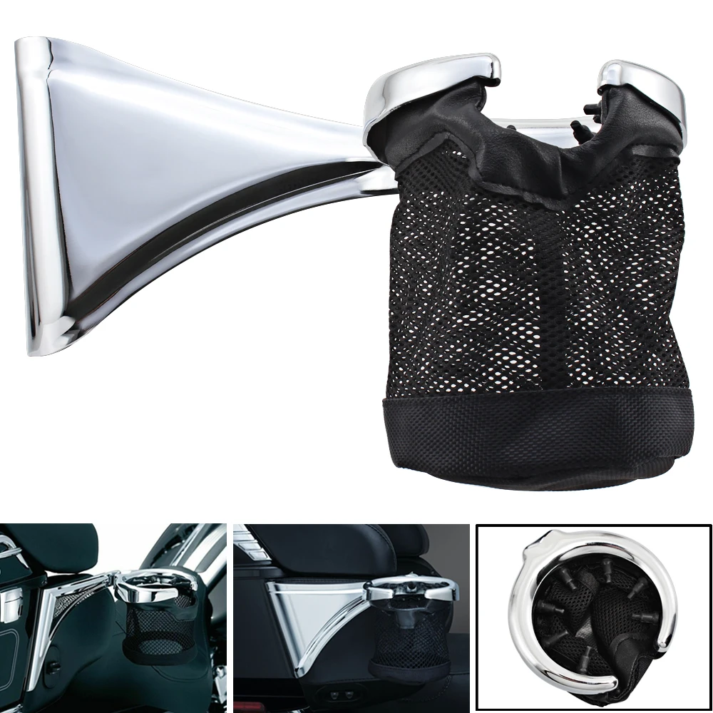 

Motorcycle Drink Cup Bracket Bottle Passenger Drink Holder For Harley Touring Road Glide Electra Glide CVO Ultra 2014 -2020