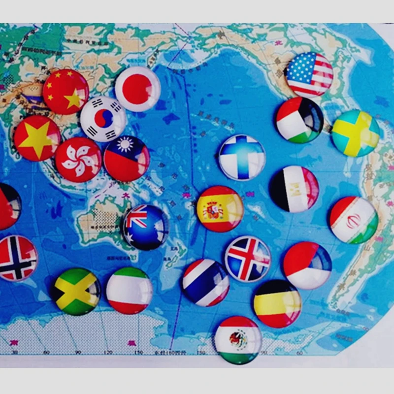 Flag travel fridge magnet country souvenir Thai Thailand Armenian refrigerator magnets cities glass National flag Stickers decor