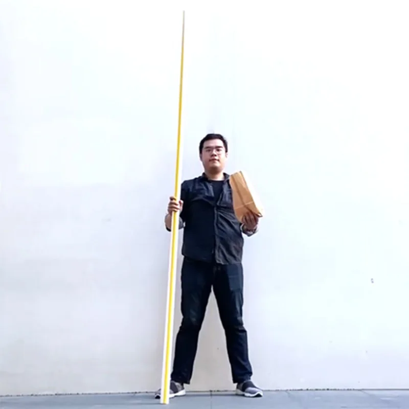 Appearing Stick Big Straw 2.5M Magic Tricks Professional Magician Wand Straw From Empty Bag Props Gimmick Illusion Comedy Toys