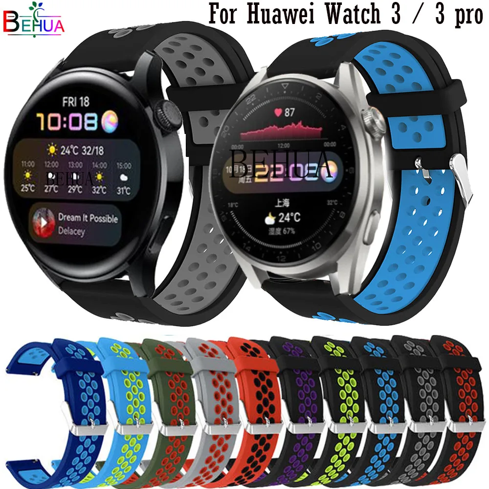 BEHUA Weiche Silikon Strap Für Huawei Uhr 3 pro / GT 2 pro Smart Armband Für Huawei Uhr 2 pro / GT2 46mm Armband Wrisband