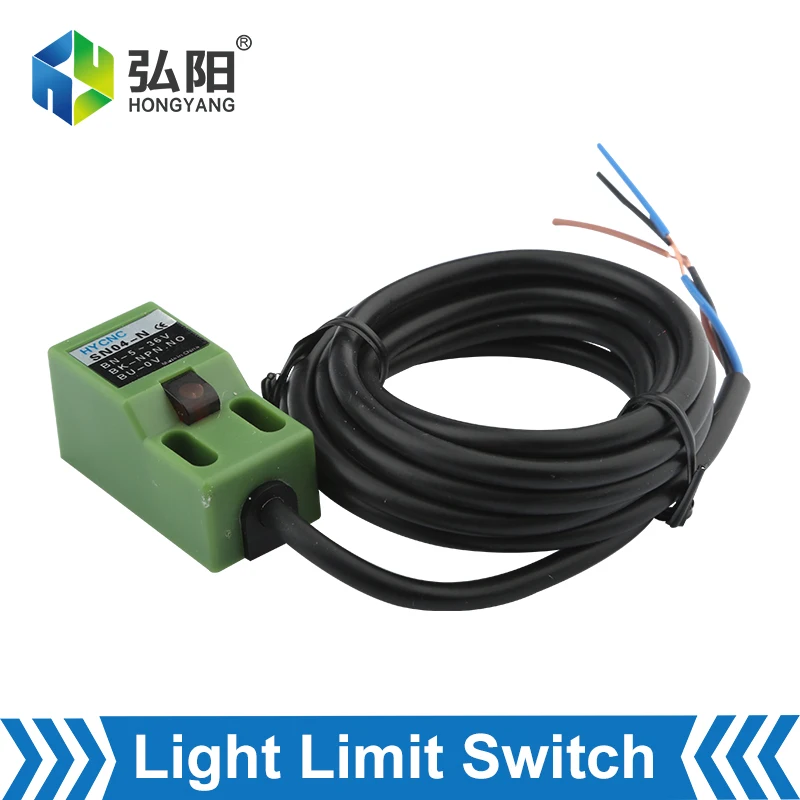 Inductieve Proximity Sensor SN04N Cube Shell Metalen Ijzer Naderingsschakelaar Detectie Afstand 4Mm Npn No 3-Wire Touch schakelaar 6-36V